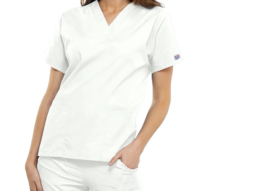 Bluză V-neck CHEROKEE ORIGINALS - damă XS - alb