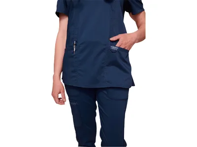 CHEROKEE MOCK WRAP TOP REVOLUTION - woman XXS - navy blue