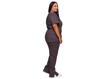 CHEROKEE MOCK WRAP TOP REVOLUTION - woman XXS - pewter