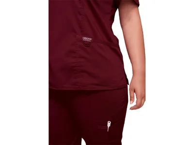 Bluză mock wrap Cherokee Revolution - femei XXS - wine