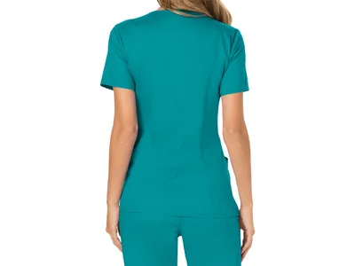 CHEROKEE MOCK WRAP TOP REVOLUTION - woman XL - teal blue