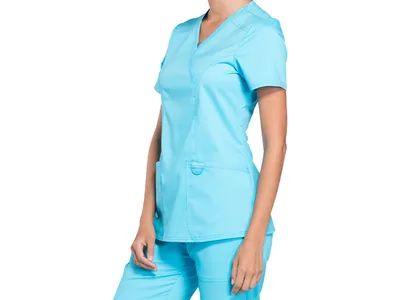 CHEROKEE MOCK WRAP TOP REVOLUTION - femei S - turcoaz
