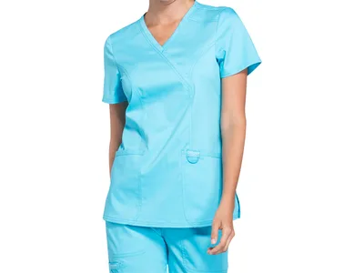 CHEROKEE MOCK WRAP TOP REVOLUTION - femei XL - turcoaz