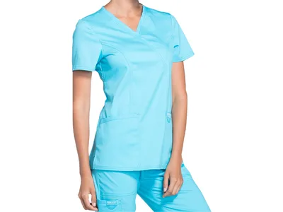 CHEROKEE MOCK WRAP TOP REVOLUTION - femei XL - turcoaz