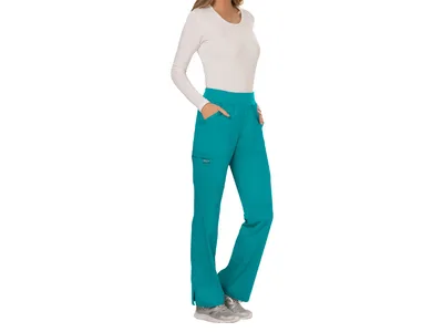 Pantaloni Cherokee cu elastic - Revolution - femei L - albastru teal