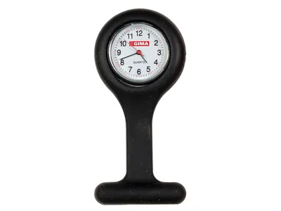 Ceas pentru asistente din silicon - rotund - negru