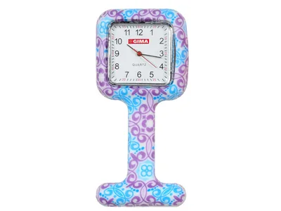 Ceas asistenta silicon - patrat - violet & cer albastru