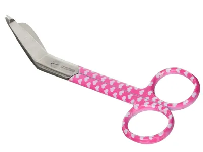 Foarfece bandaje inox - hearts fantasy - 14 cm
