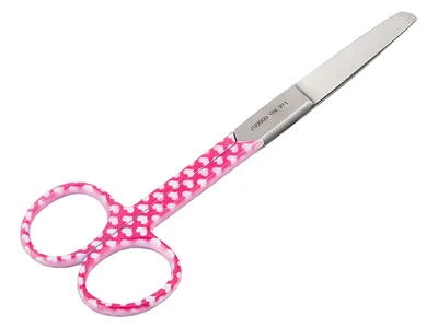 Foarfece drepte inox - hearts fantasy - obtuze/ascuțite - 14 cm