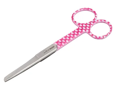 Foarfece drepte inox - hearts fantasy - obtuze/ascuțite - 14 cm