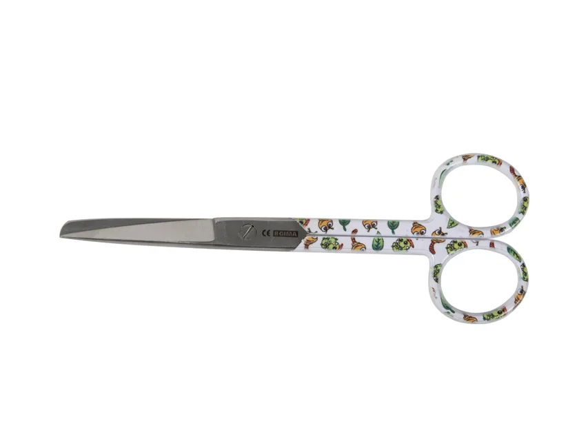 Foarfece drepte din oțel inoxidabil - caterpillar - obtuz/ascuțit - 14 cm