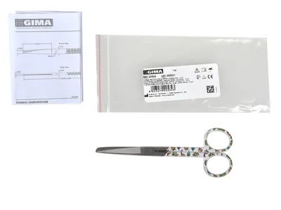 Foarfece drepte din oțel inoxidabil - caterpillar - obtuz/ascuțit - 14 cm