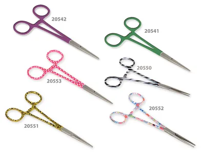 Clește artery drept din oțel inoxidabil - zebra fantasy - 16 cm