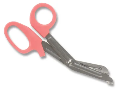 Foarfecă utilă și pentru bandaje din oțel inoxidabil 6.5" - 16.5 cm - roz