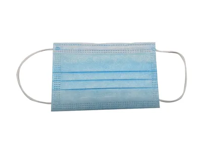 Mască chirurgicală de filtrare GISAFE 98% 3 straturi tip IIR cu elastice - pediatrică - albastru pal - flowpack