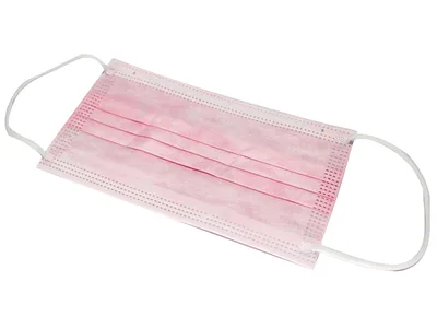 GISAFE masă chirurgicală de filtrare 98% 3 straturi tip IIR cu bucle - adult - roz - flowpack