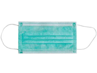 Mască chirurgicală filtrare 98% GISAFE 3 straturi tip IIR cu capse - adult - verde deschis - cutie
