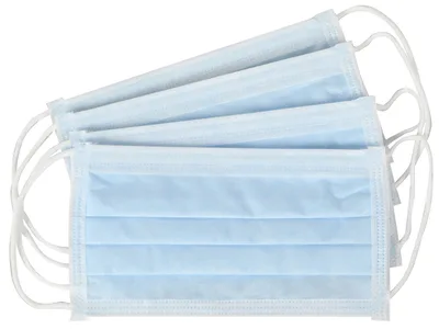 Mască chirurgicală Afluid 98% filtrare 4 straturi - albastru deschis cu bucle - tip IIR