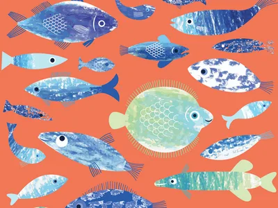 Funny cap - Fish - M