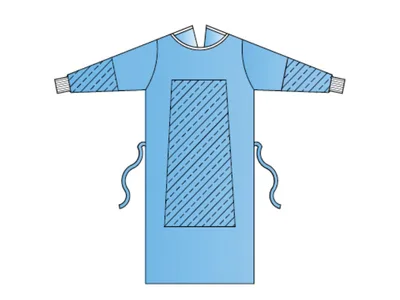 Halate chirurgicale întărite 35 g/m2 135 cm - mărimea XL - sterile