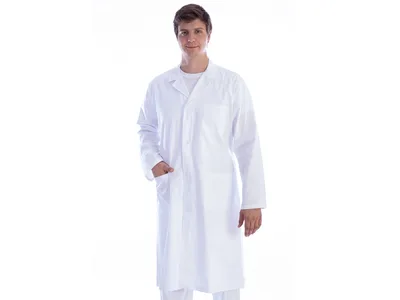Halat alb doctor - bumbac/poliester - mărime bărbat XXXL