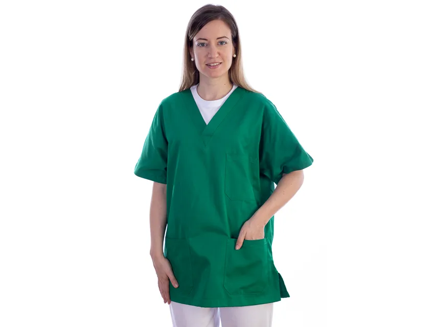 Jachetă - bumbac/poliester - unisex XS verde