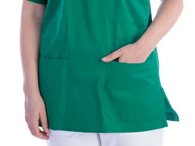 Jachetă - bumbac/poliester - unisex XL verde
