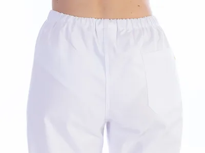 Pantaloni - bumbac/poliester - unisex XXXL alb