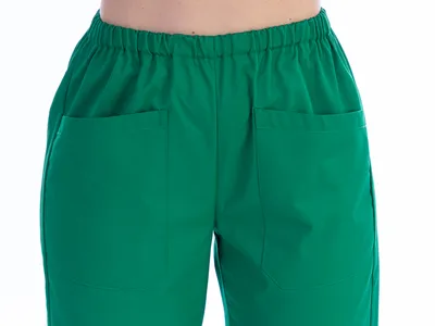Pantaloni - bumbac/poliester - unisex L verde