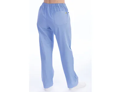 Pantaloni - bumbac/poliester - unisex XL albastru deschis
