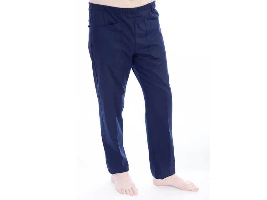 Pantaloni - bumbac/poliester - unisex XL albastru navy