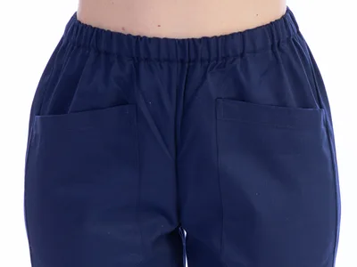 Pantaloni - bumbac/poliester - unisex XL albastru navy
