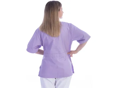 Jachetă cu nasturi - bumbac/poliester - pentru femei XS violet