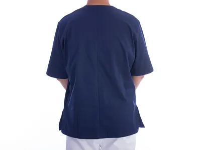 Jacheta cu nituri - bumbac/poliester - unisex XS albastru navy