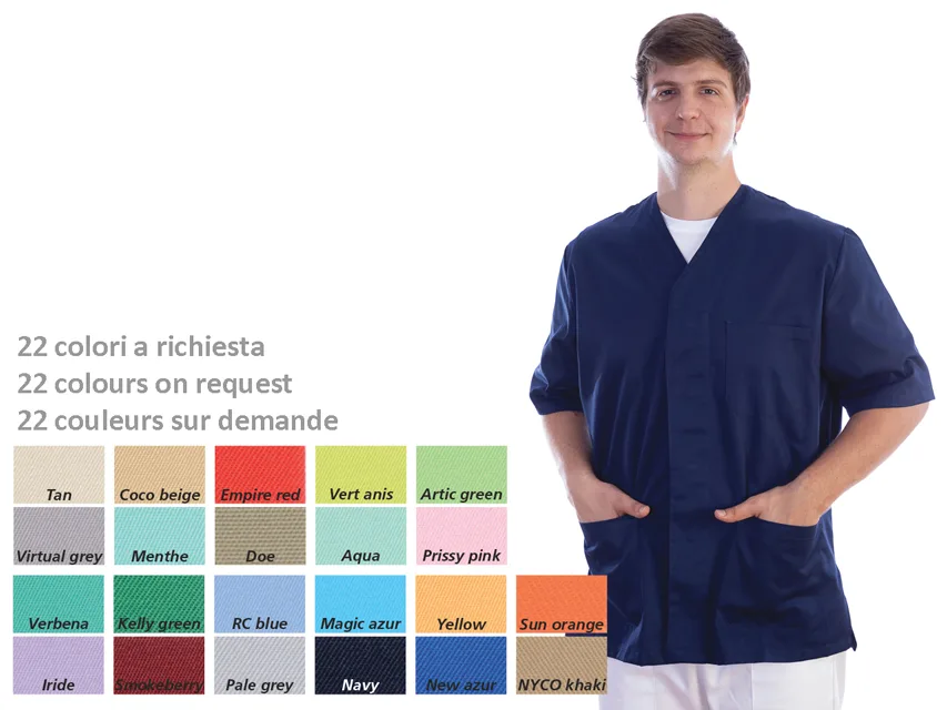 Jachetă cu capse - bumbac/poliester - unisex XL culoare la comandă