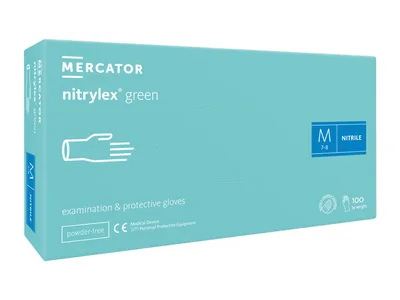 Mănuși din nitril NITRYLEX LIGHT GREEN - mediu