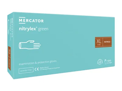 Mănuși din nitril NITRYLEX LIGHT GREEN - extra large