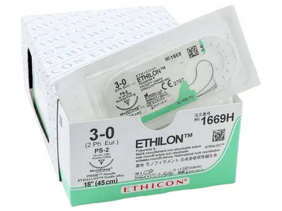 Ethilon monofilament neabsorbabil - calibru 3/0 ac 19 mm PS-2