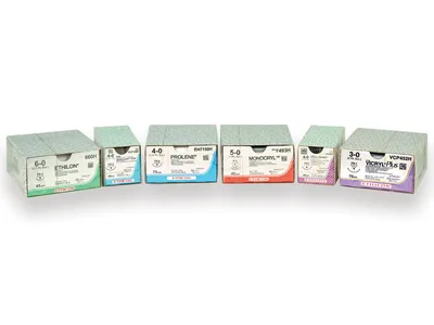 ETHICON ETHILON MONOFILAMENT SUTURES - gauge 3/0 ac 19 mm