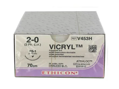 Ethicon Vicryl cusături absorbabile - calibru 2/0 ac 24 mm