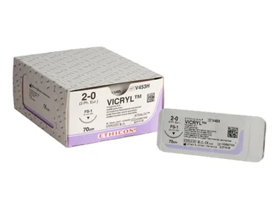 Ethicon Vicryl cusături absorbabile - calibru 2/0 ac 24 mm