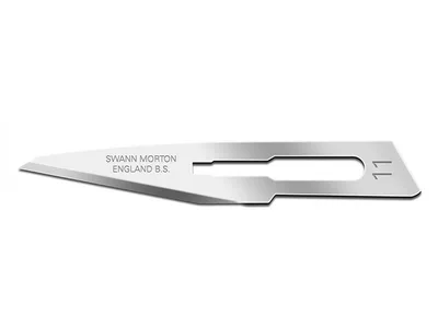 Lame din oțel carbon Swann-Morton nr. 11 - sterile