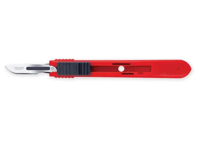 Bisturiu retractabil swann-morton cu lama din otel inoxidabil n. 10 - steril