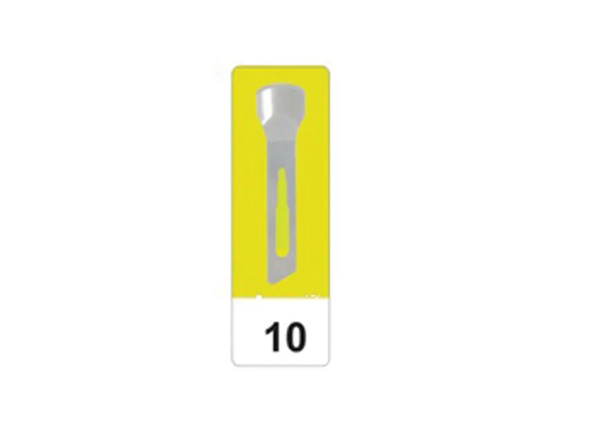 lame scalpel oțel carbon pentru cuticule nr. 10 - sterile