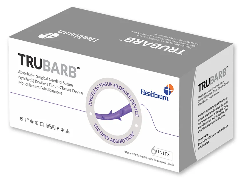 TRUBARB ABSORB. Sutura gauge 2/0 cerc 1/2 ac 26mm - 30cm - violet