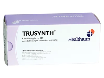 Sutura resorabilă TRUSYNTH ABSORB gauge 0 cerc 1/2 ac 40mm - 90cm - violet