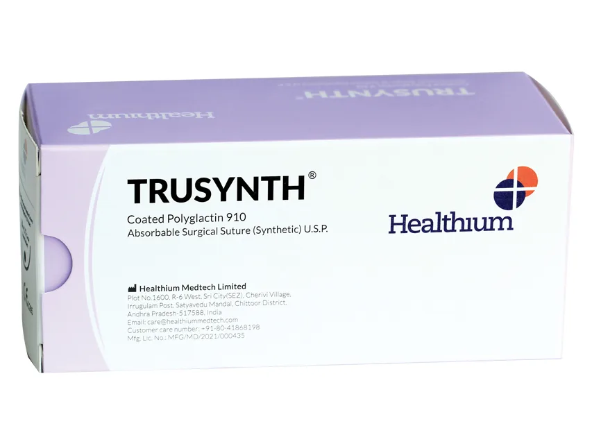 Sutura TRUSYNTH ABSORB gauge 3/0 cerc 1/2 ac 19mm - 75cm - violet