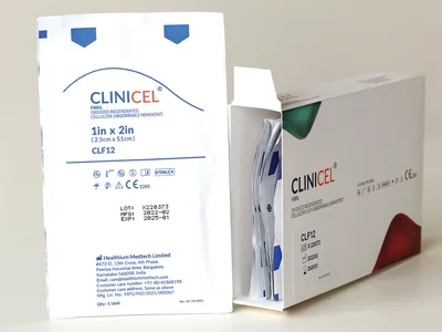 Clinicel fibril tip celulozã regeneratã oxidatã 2.5x5.1 cm