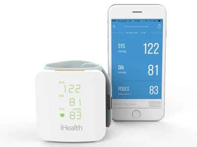 iHealth View BP7s monitor de tensiune arterială pentru încheietura mâinii cu display