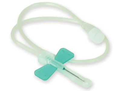 Set de cateter scalp vein cu sistem de siguranță tip fluture 21G L/L - steril